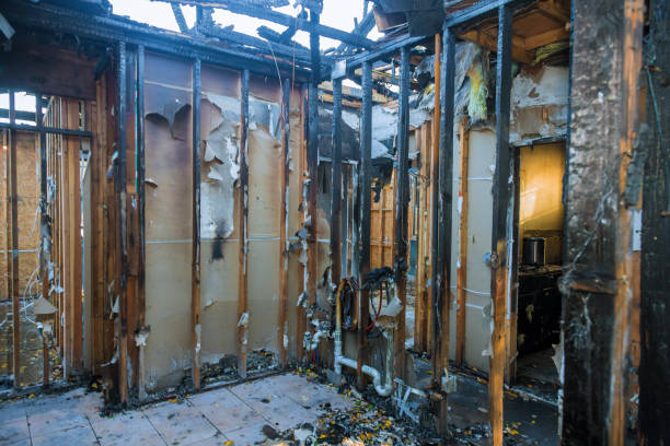 Professional Fire Damage Removal technician working in Ashville, AL